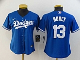 Women Dodgers 13 Max Muncy Royal 2020 Nike Cool Base Jersey,baseball caps,new era cap wholesale,wholesale hats